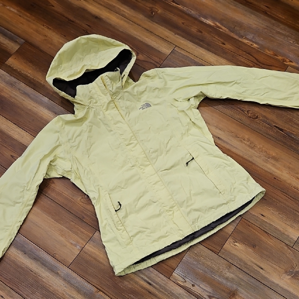The North Face pale Yellow Raincoat